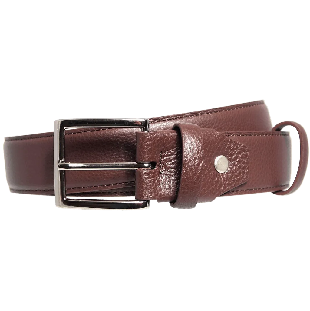 34 Mm Duo Ply Leather Belt Brown