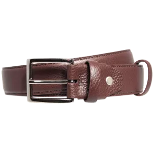 34 Mm Duo Ply Leather Belt Brown