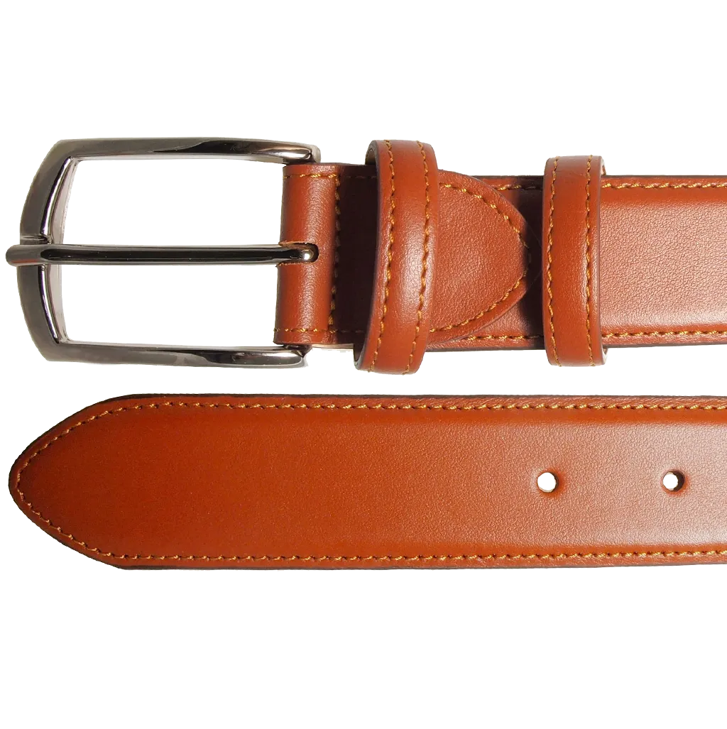 34 Mm Sartorial Buffed Leather Belt Sienna