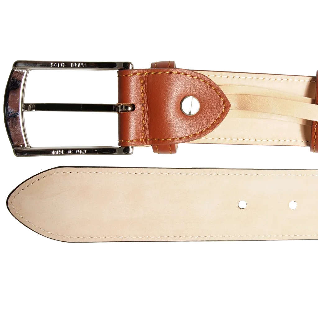 34 Mm Sartorial Buffed Leather Belt Sienna