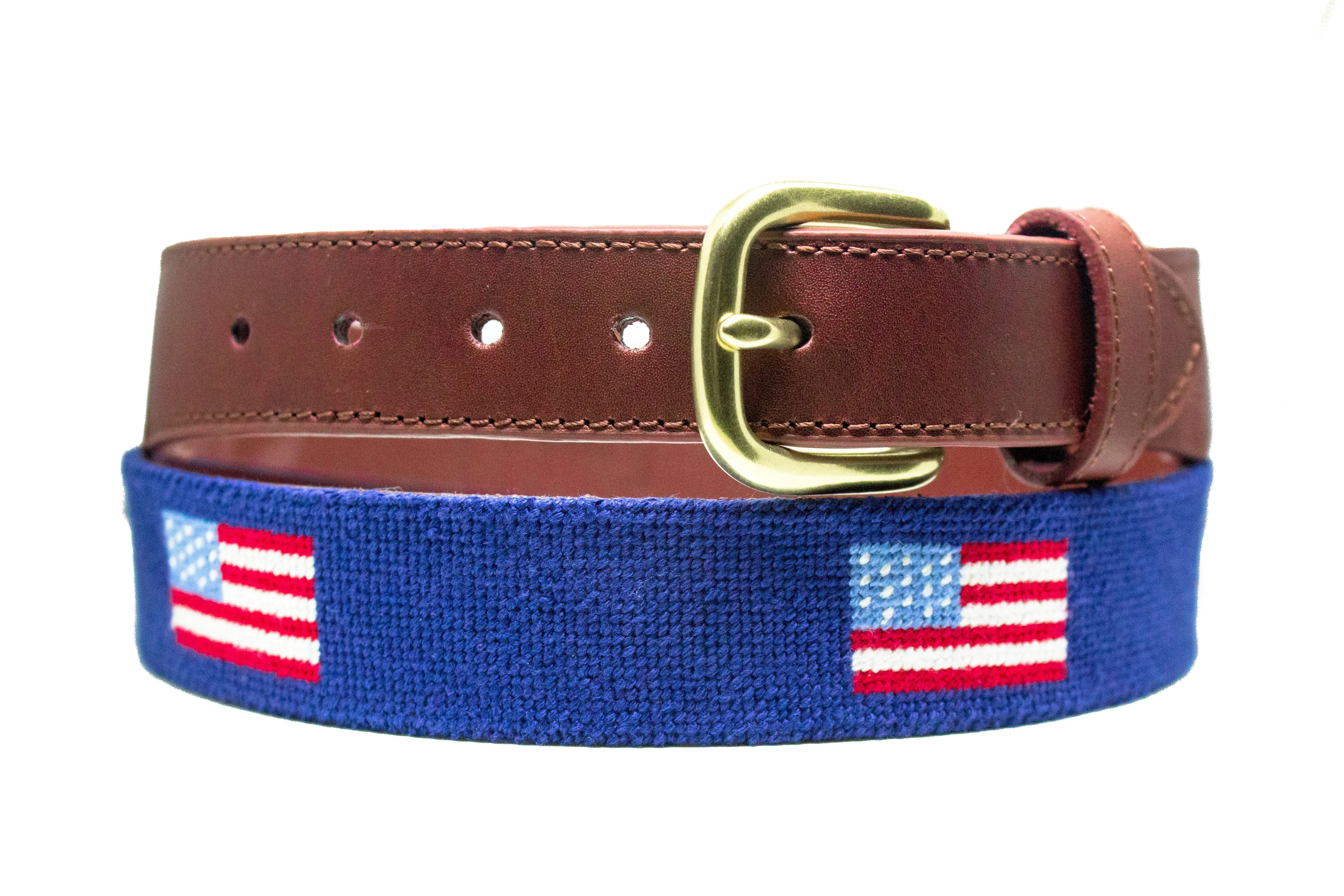 AMERICAN FLAG NAVY NEEDLEPOINT BELT™