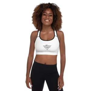 Athletic Sports Bra White