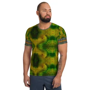 Athletic T-Shirt (His/Virilis)(Tree Link Stripe) RJSTH@Fabric#3 RJSTHS2021 RJS