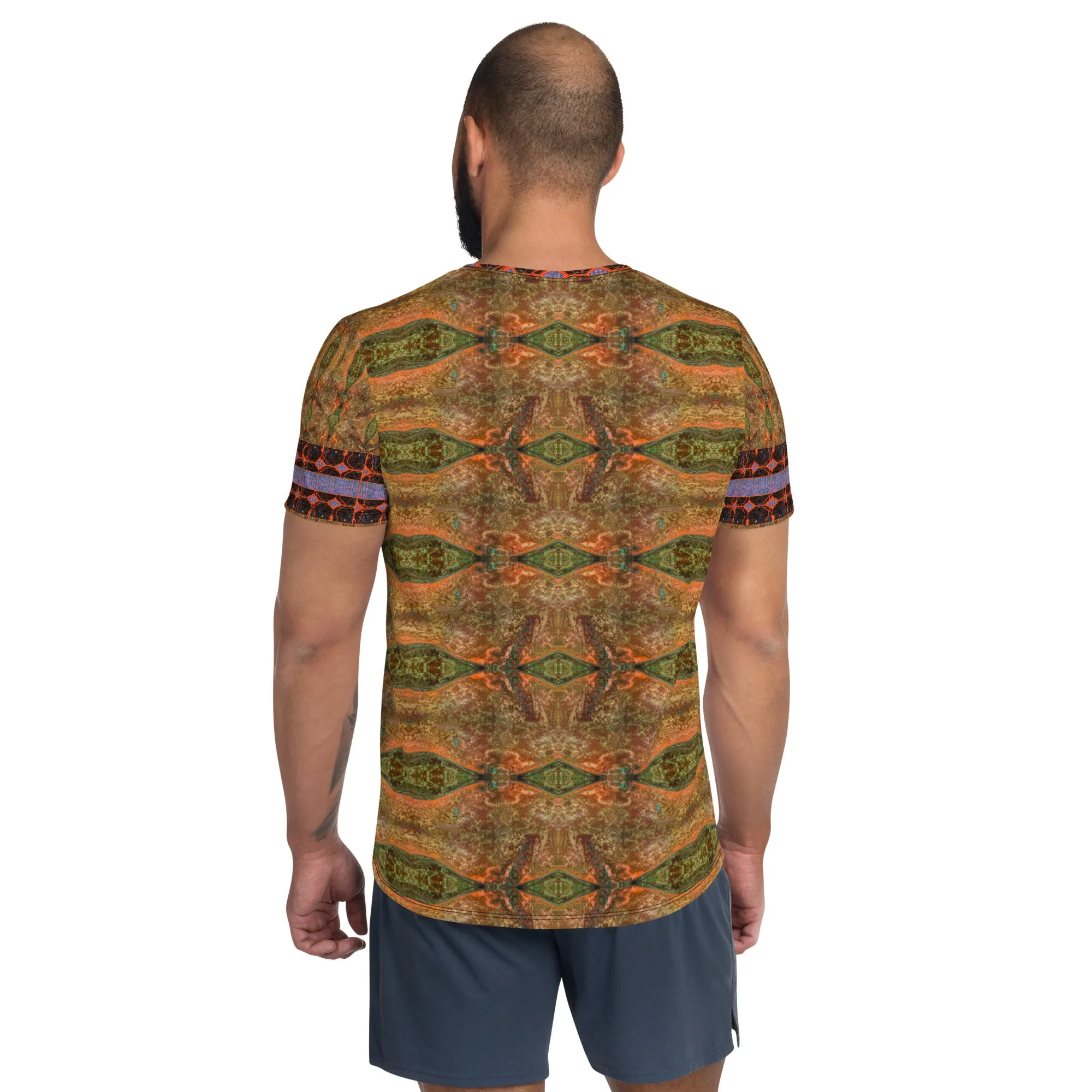 Athletic T-Shirt (His/Virilis)(Tree Link Stripe) RJSTH@Fabric#6 RJSTHS2021 RJS
