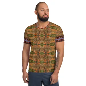 Athletic T-Shirt (His/Virilis)(Tree Link Stripe) RJSTH@Fabric#6 RJSTHS2021 RJS