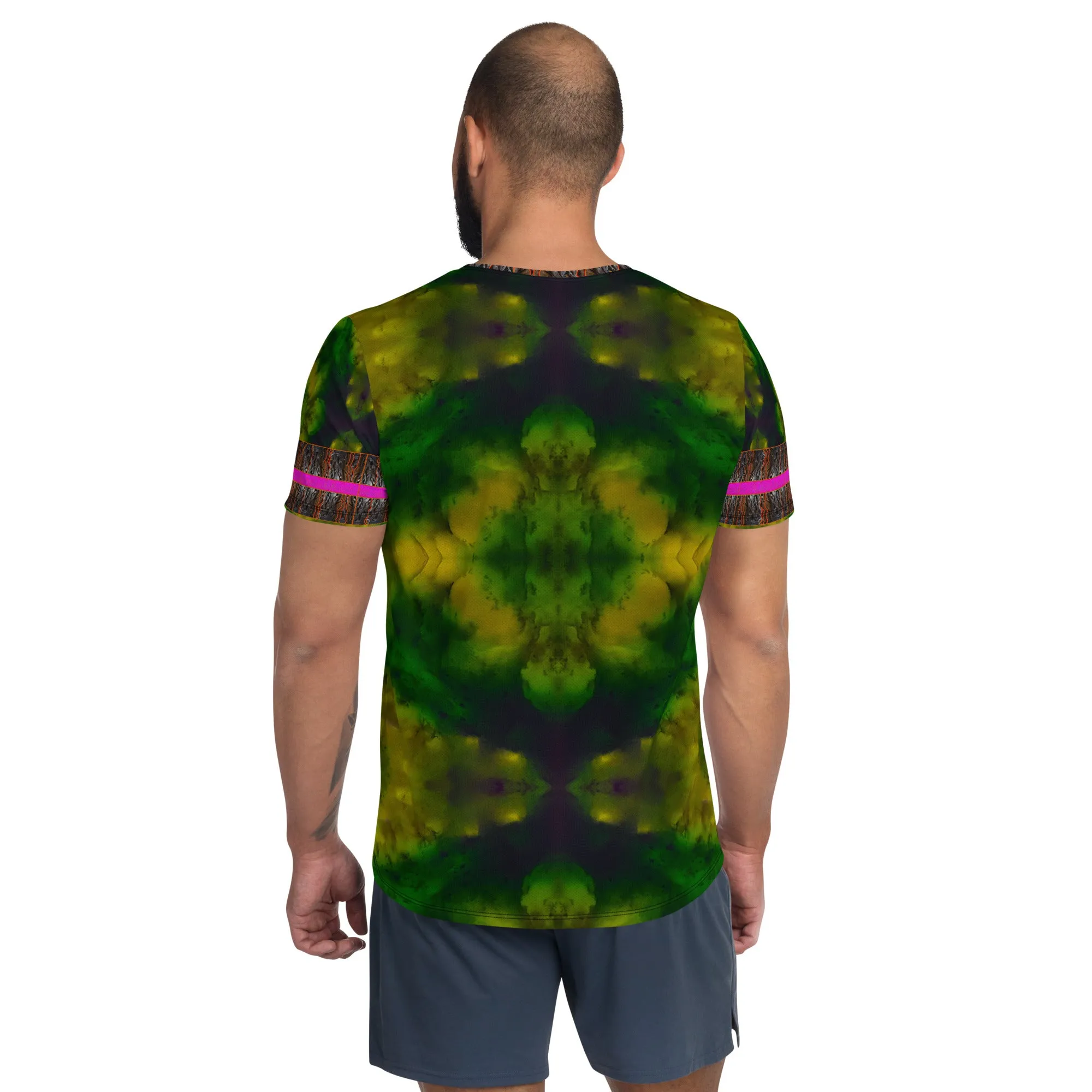 Athletic T-Shirt (His/Virilis)(Tree Link Stripe) RJSTH@Fabric#7 RJSTHS2021 RJS