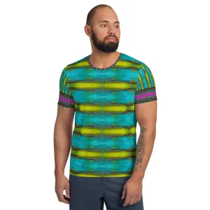 Athletic T-Shirt (His/Virilis)(Tree Link Stripe) RJSTH@Fabric#8 RJSTHS2021 RJS
