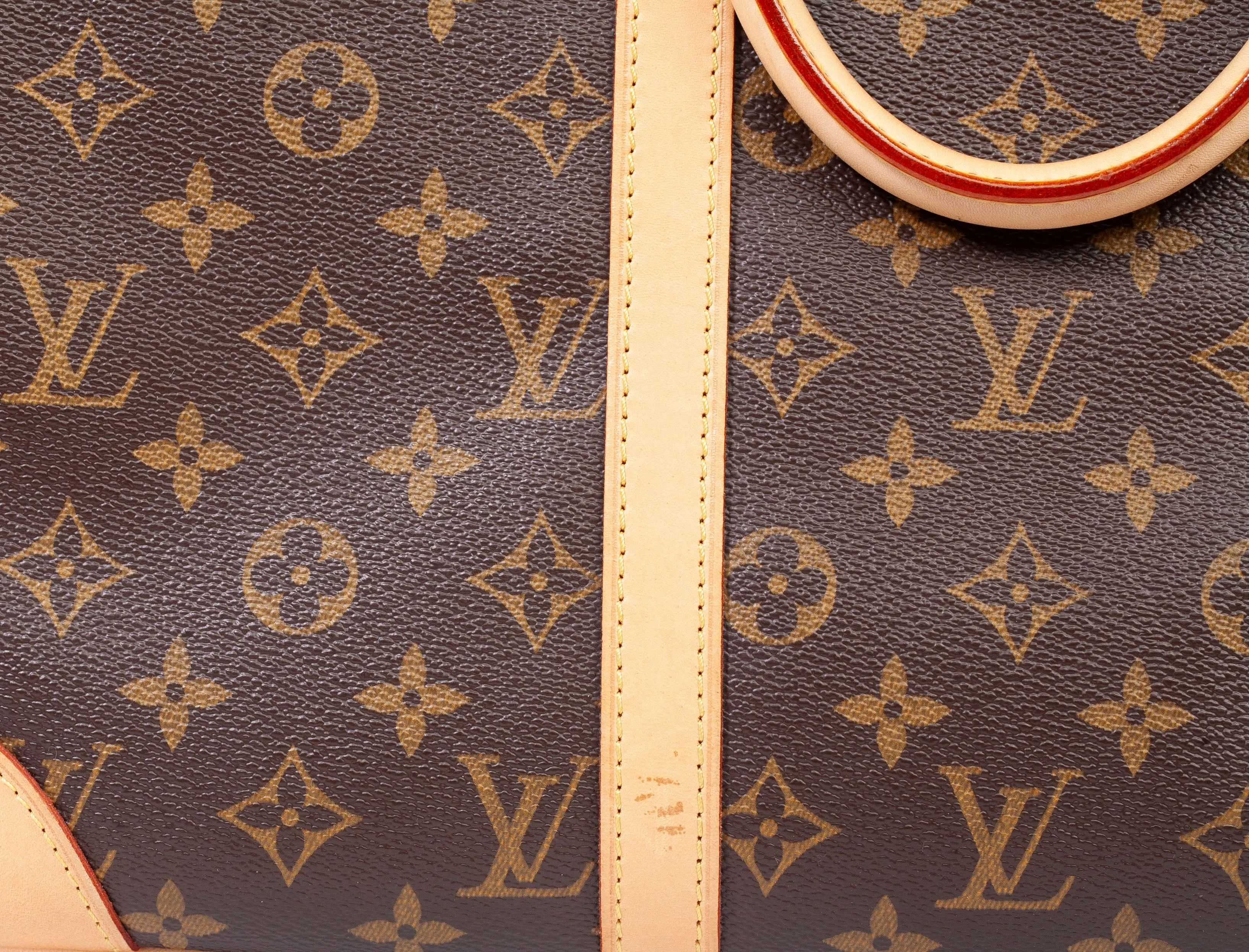 Authentic LOUIS VUITTON Monogram Canvas Porte Documents Voyage Briefcase
