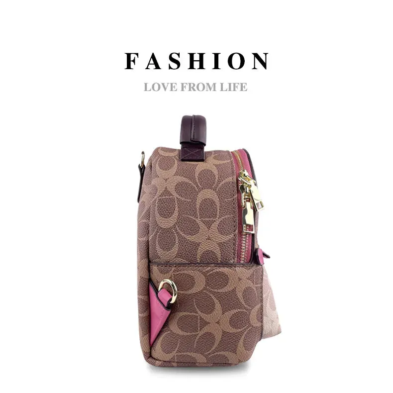 Backpack Bag for Women Fashion Girl Bags Leather Backpacks Luxury Designer Printing Bagpack Cute Travel Bags