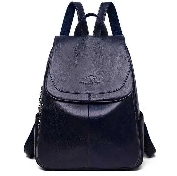 Backpack Style fashion Genuine Leather PU High capacity womens Backpack Outdoor Sport backpacks Cross Body kangaroo travelling bag Shoulder Bags Totes L9468-1
