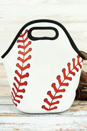 Baseball Laces Neoprene Lunch Tote