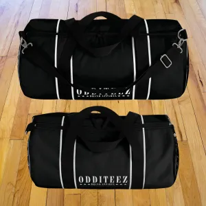 Black & White Star logo design, Black Small & Large Gym Duffel Bags