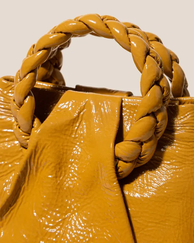 Bombon Crinkled Glossy Small Crossbody Bag
