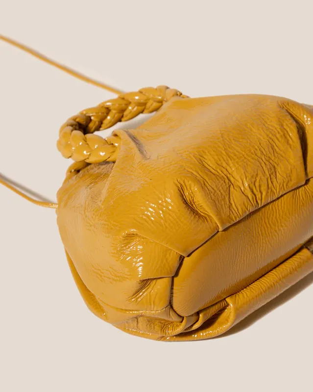 Bombon Crinkled Glossy Small Crossbody Bag