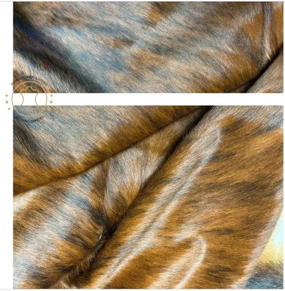 Brindle Cowhide PRE CUT Pieces | 12"x12", 12"x18", 12"x24" Precuts Sheets