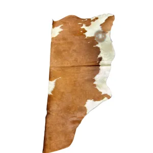 Brown & white  Hair on CowHide Leather– HALF COWHIDE - 16 to 18 Square Foot Approx