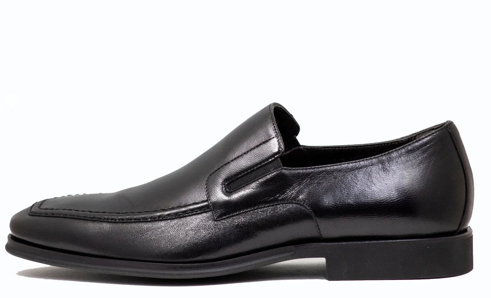 Bruno Magli Mens Black Dress Leather Slip-on Raging