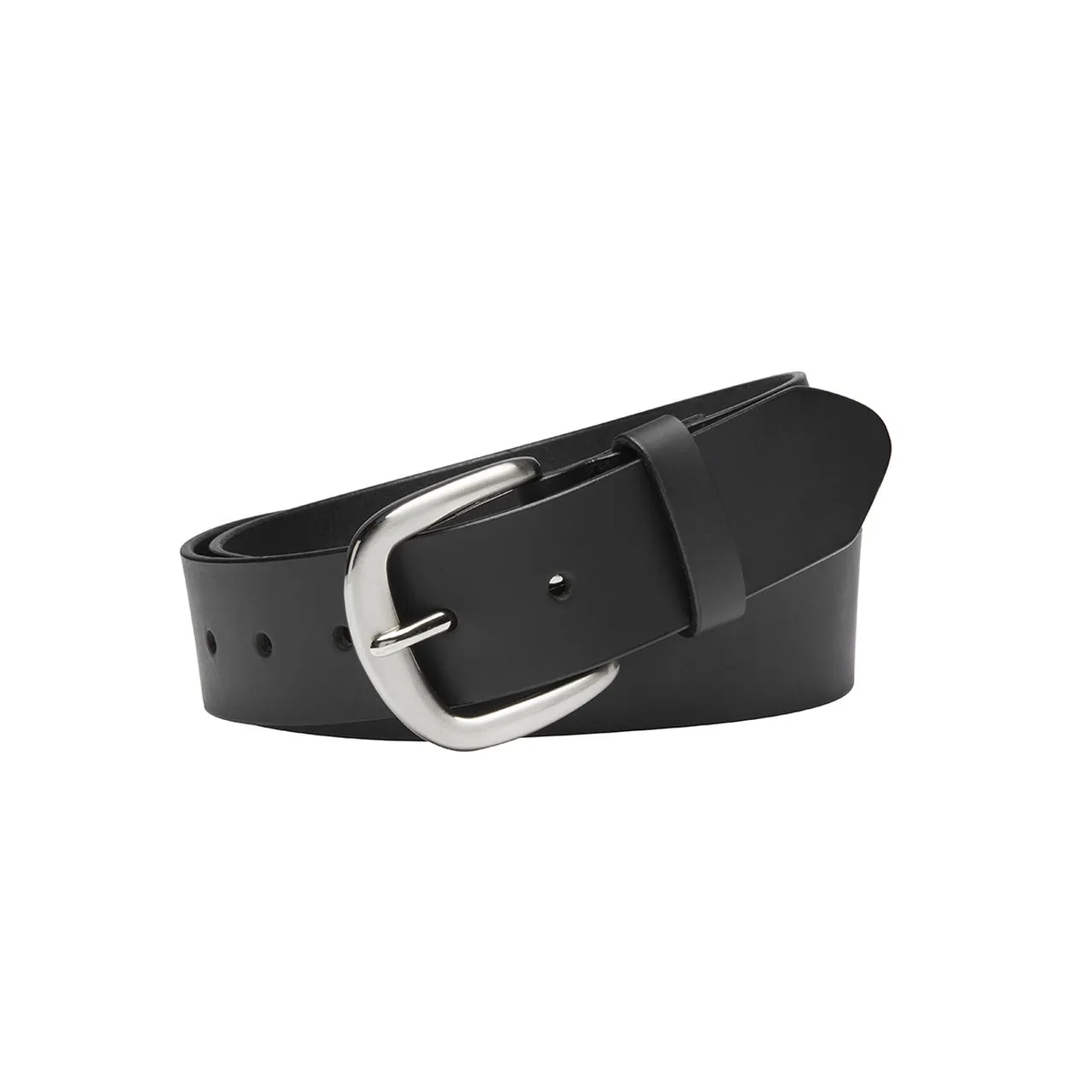 Buckle Men's Cassidy Full Grain Buffalo Leather Belt - Black