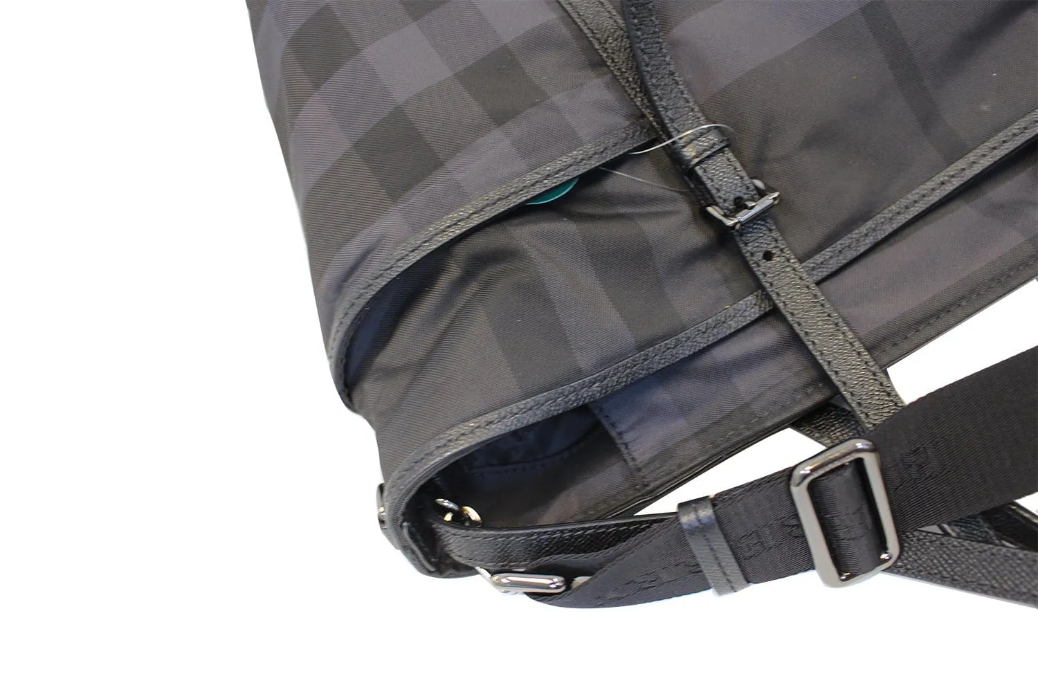 BURBERRY Graceford Tonal Check Diaper Shoulder Bag