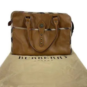 Burberry - Top Handle Bag - Leather Brown Shoulder Bag