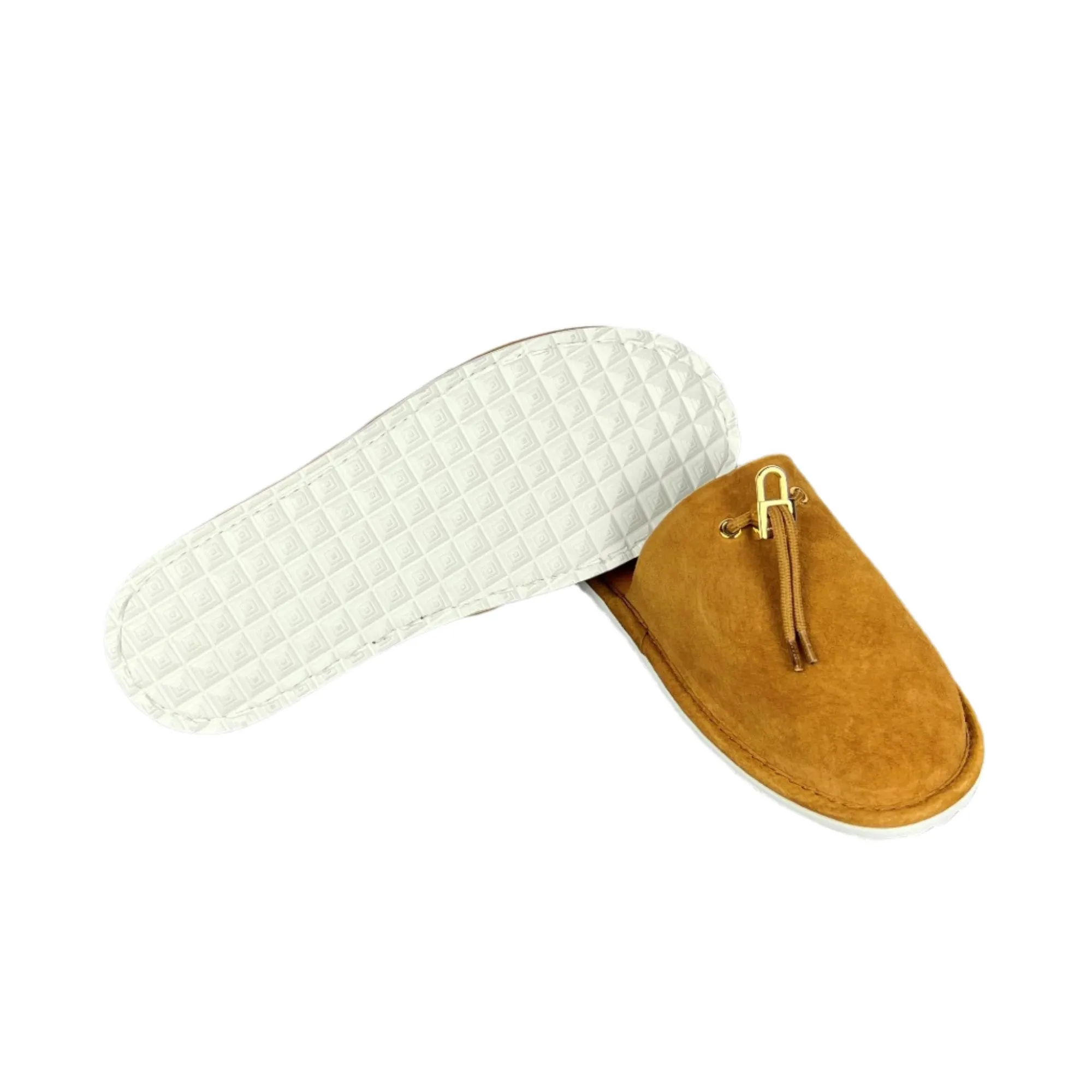 Buscemi Men's Greenwich Cuoio Leather Slippers