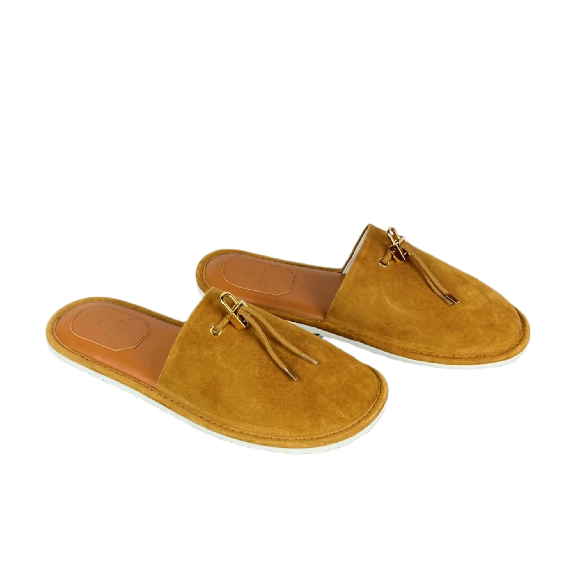 Buscemi Men's Greenwich Cuoio Leather Slippers