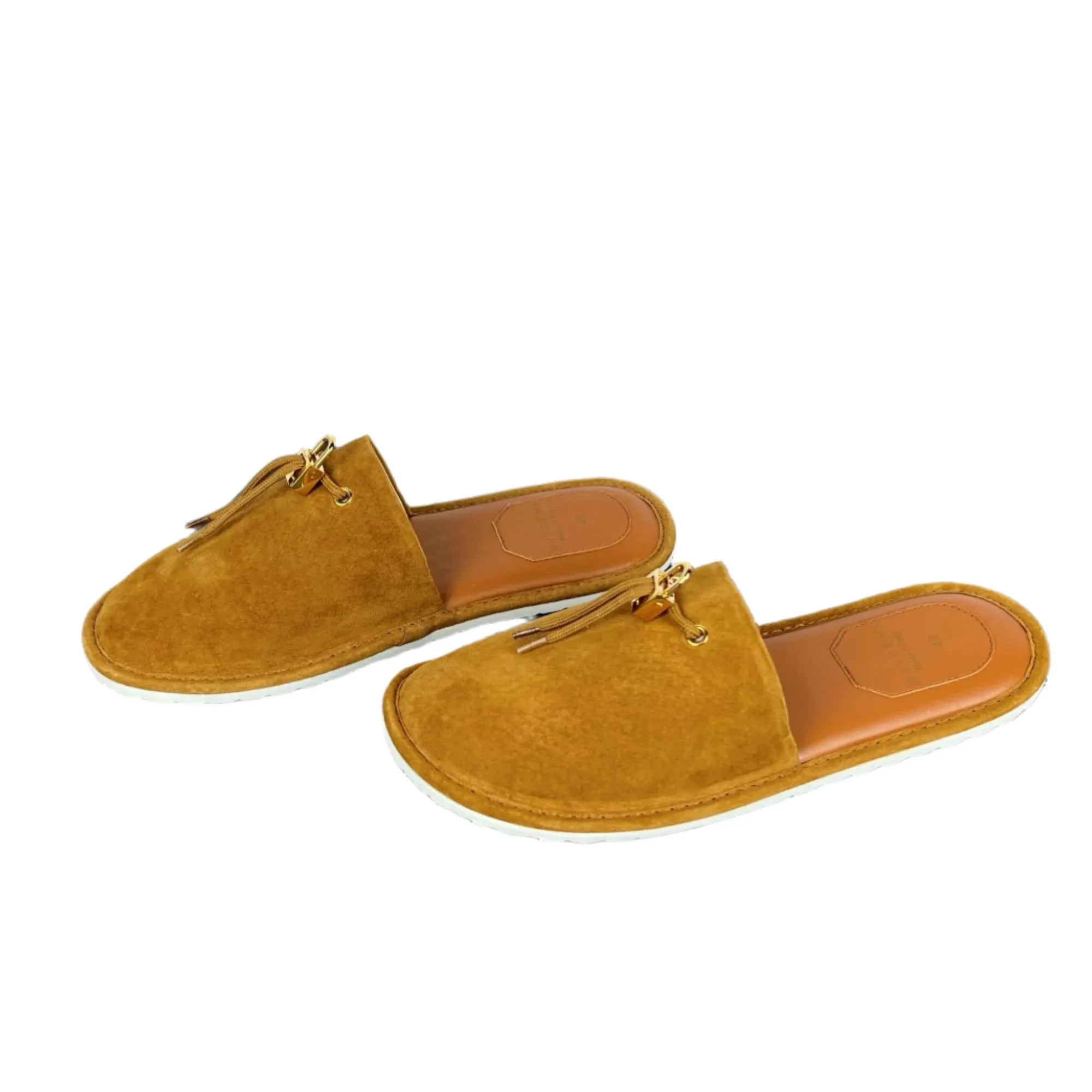 Buscemi Men's Greenwich Cuoio Leather Slippers