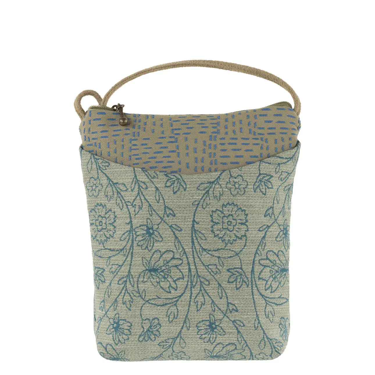 Busy Bee Crossbody in Filigree Teal