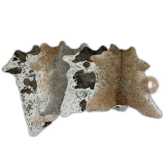 Calfskin with Leopard Print - Size 3ft x 2.5 ft - Premium Quality Calf Hides