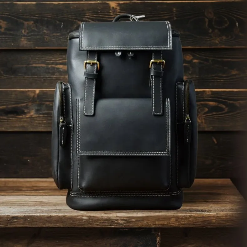 Carver | Crazy Horse Leather Bacpack