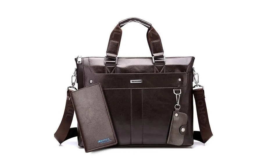 Casual Business Shoulder Leather High Quality Briefcase