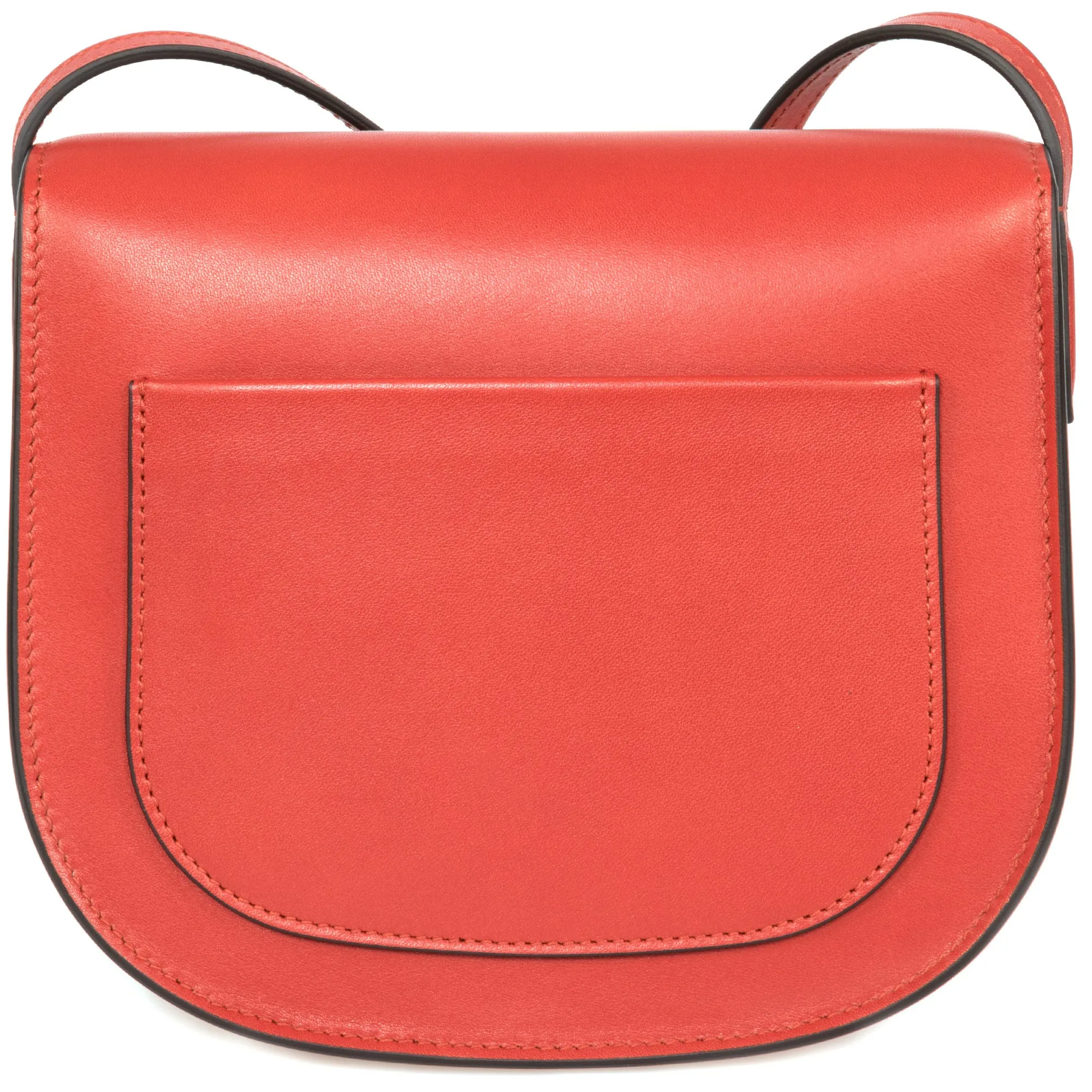 Celine Trotteur Small Red Calfskin Leather Crossbody Handbag