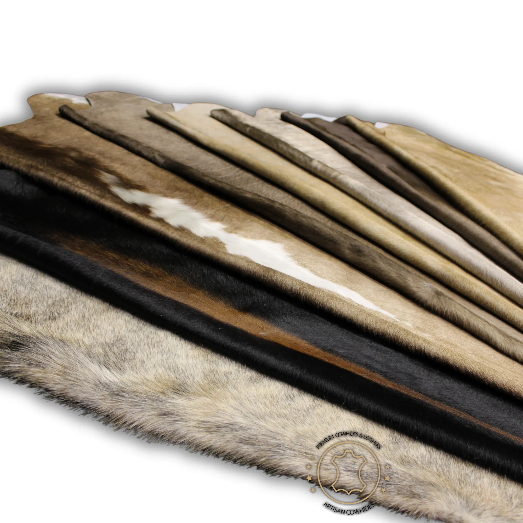 Champagne Cowhide Rug - Size: 8x 7 Ft - Premium Cowhide Rug