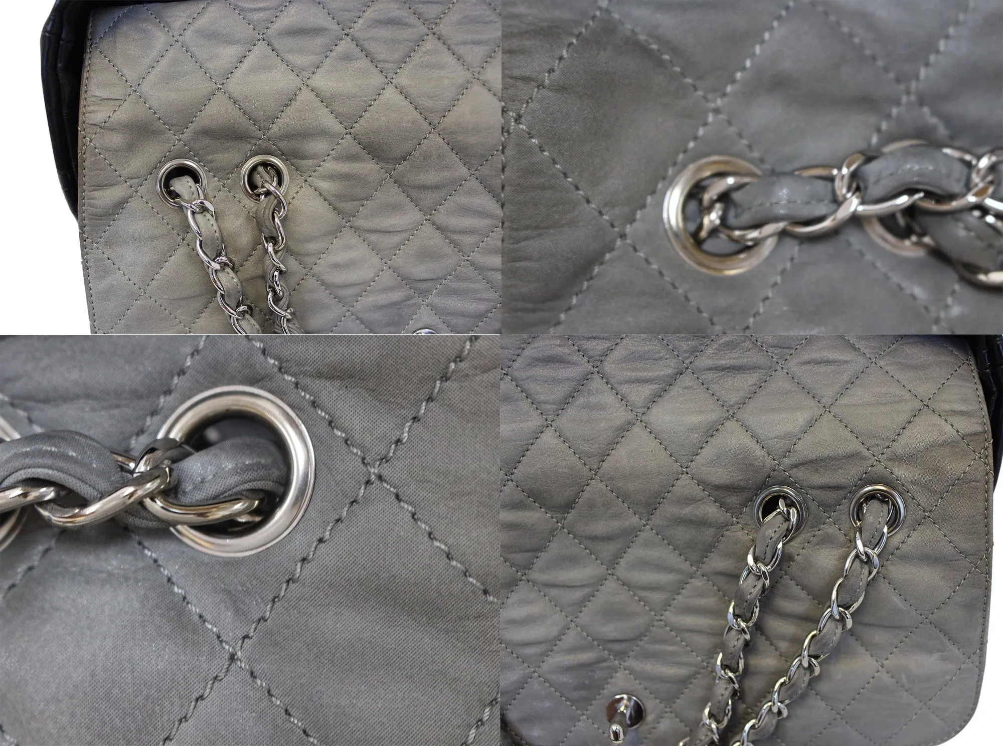 CHANEL Black Leather 2 Way Tote Bag - Sale