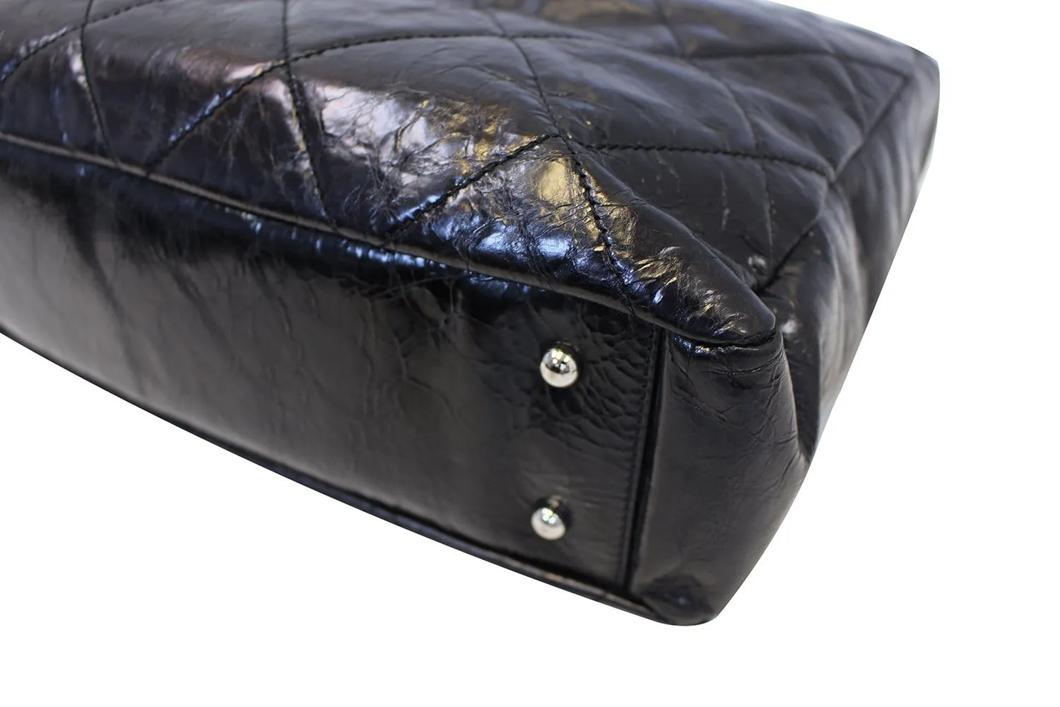 CHANEL Black Leather 2 Way Tote Bag - Sale