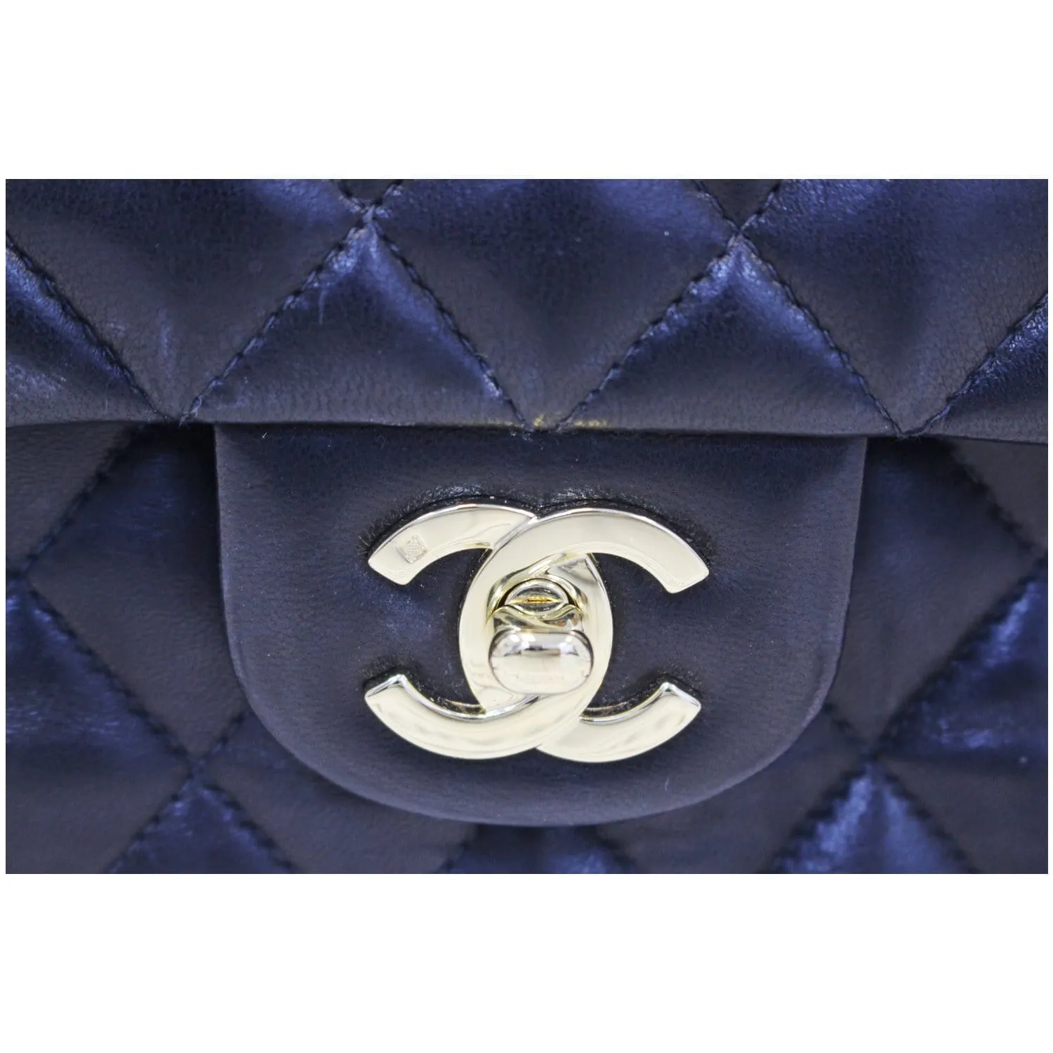 CHANEL Classic Jumbo Quilted Lambskin Leather Double Flap Shoulder Bag