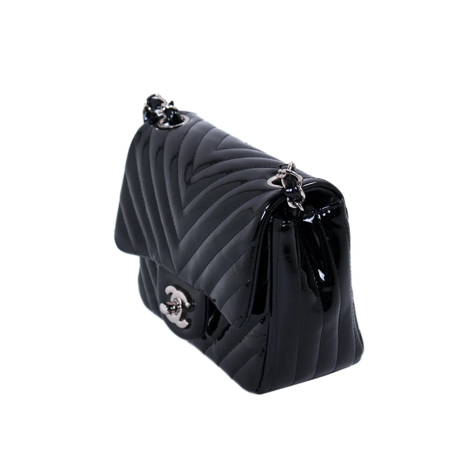 Chanel Classic Mini Square Chevron Flap Bag