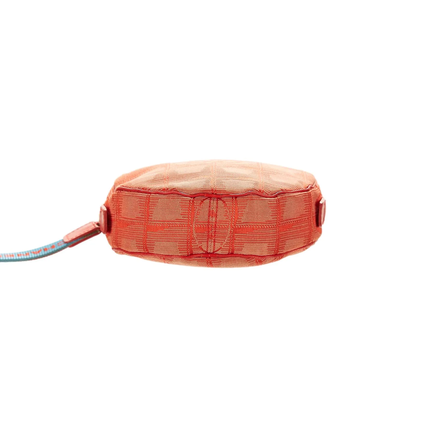 Chanel Red Logo Round Shoulder Bag