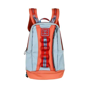 Chanel Sport Blue Logo Backpac