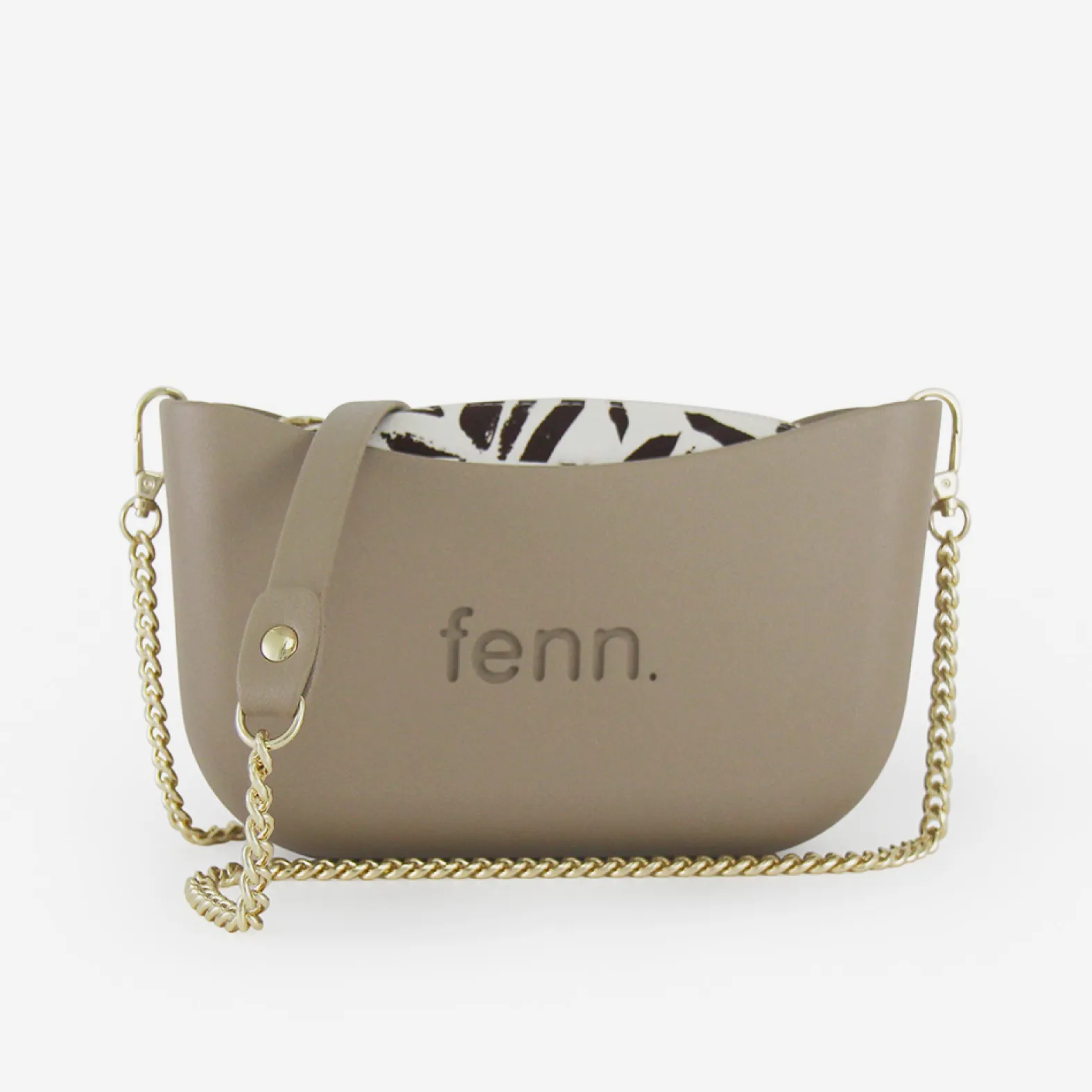 Classic Handbag - Stone - Gold Chain