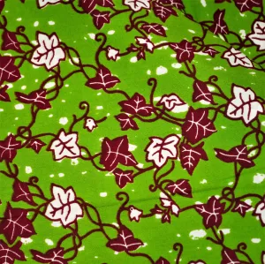 Climbing Ivy on Green Background