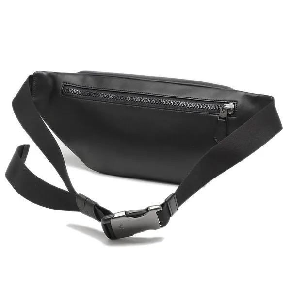 Coach Signature Khaki Black Men's Waist Bag C3765