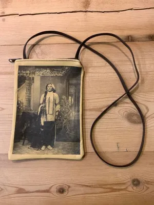Crazy Horse Native American Bag | 6x9 |Sepia