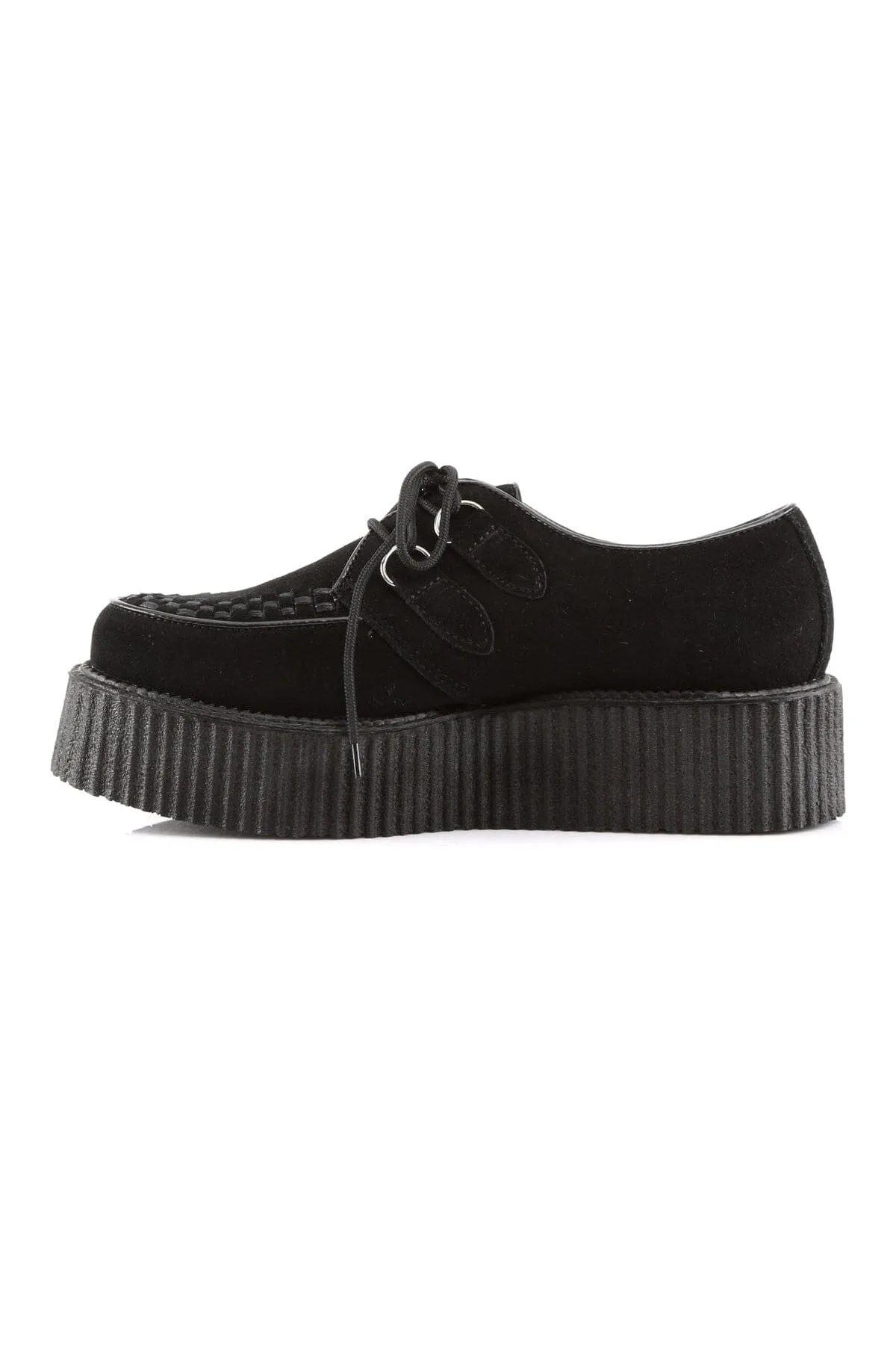 CREEPER-402S Black Suede Leather Creeper