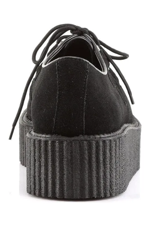 CREEPER-402S Black Suede Leather Creeper