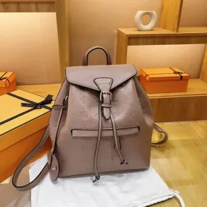 Designer Christopher Backpacks Style Fashion Packs Women Luxury Handbags Embossed Flowers Backpack Drawstring School Bags Classic Mini Student Bag M45205