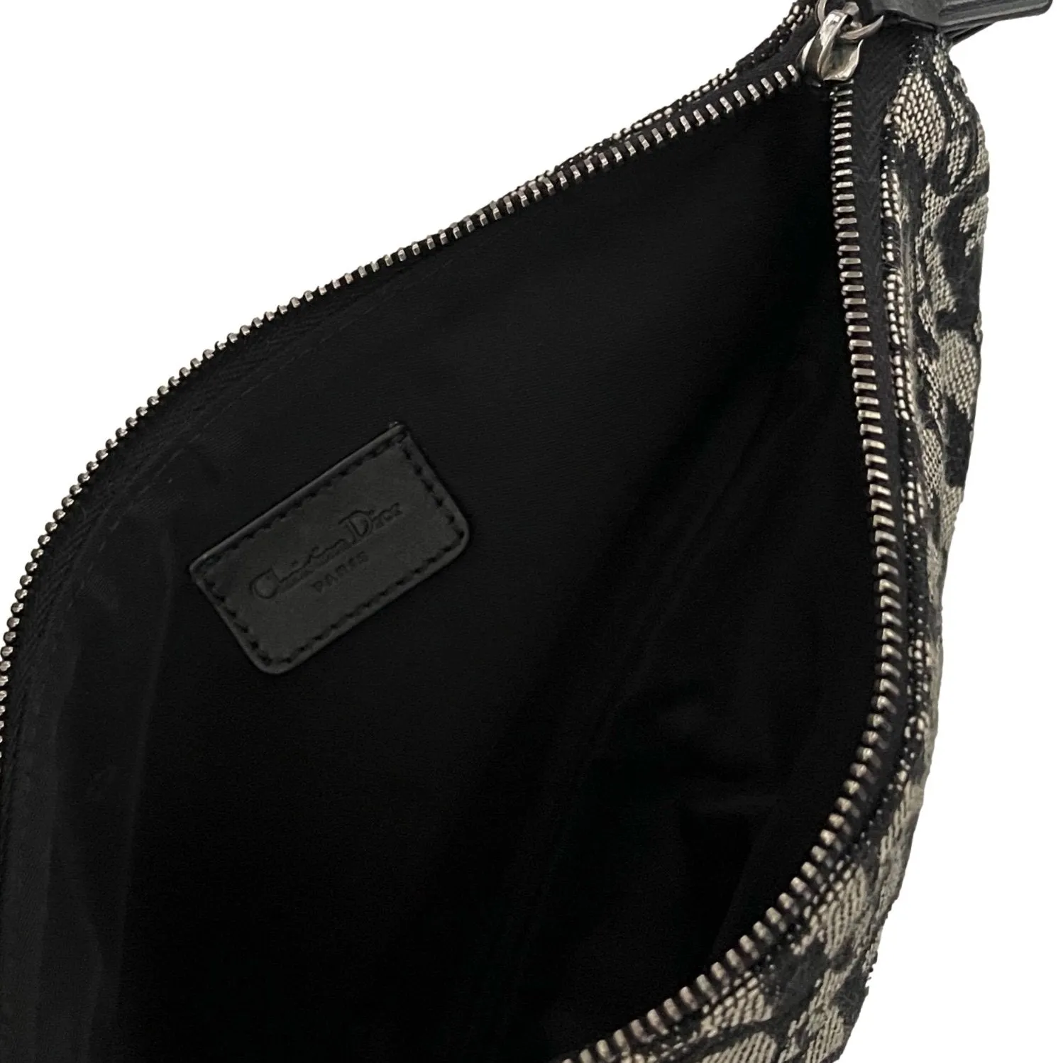 Dior Black Monogram Mini Saddle Bag