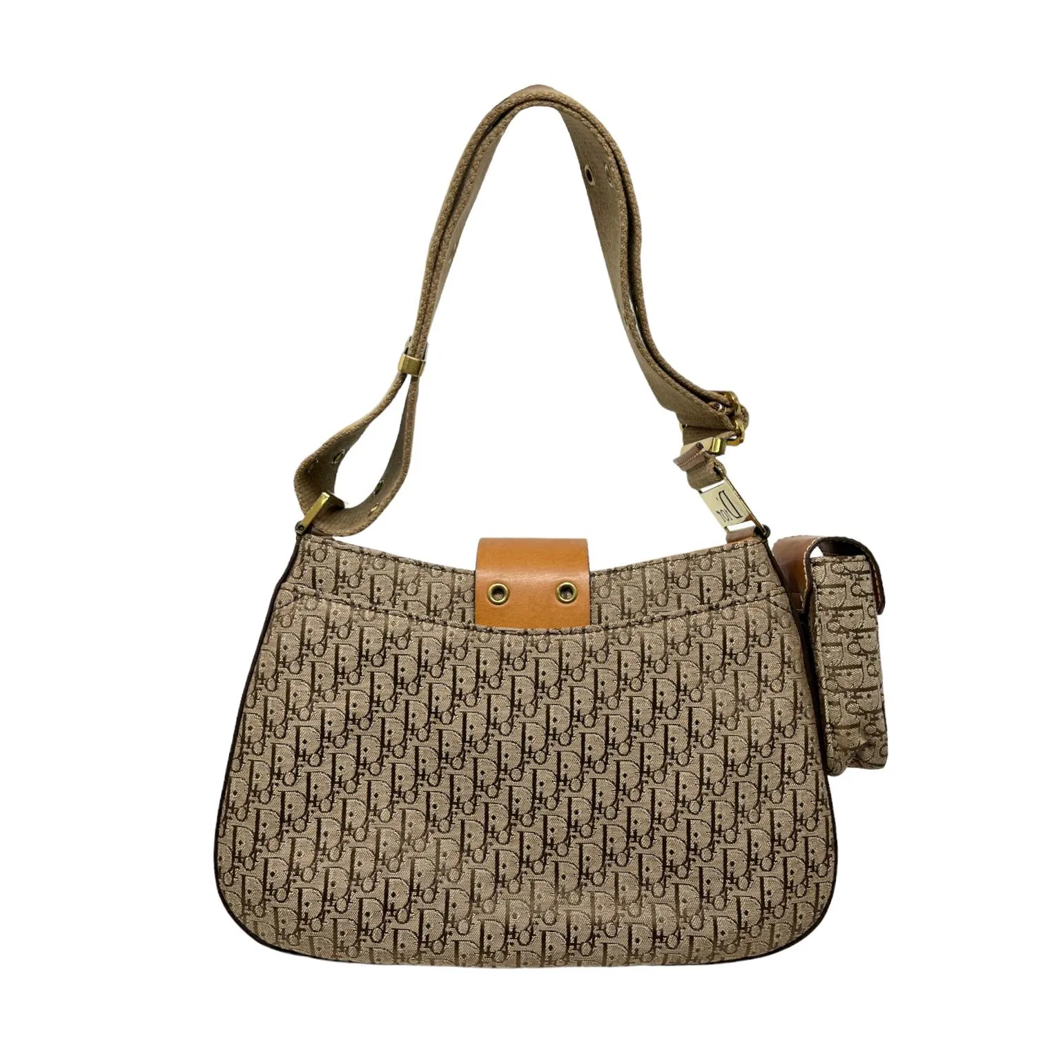 Dior Brown Logo Columbus Bag