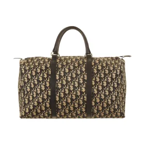 Dior Navy Logo Boston Bag