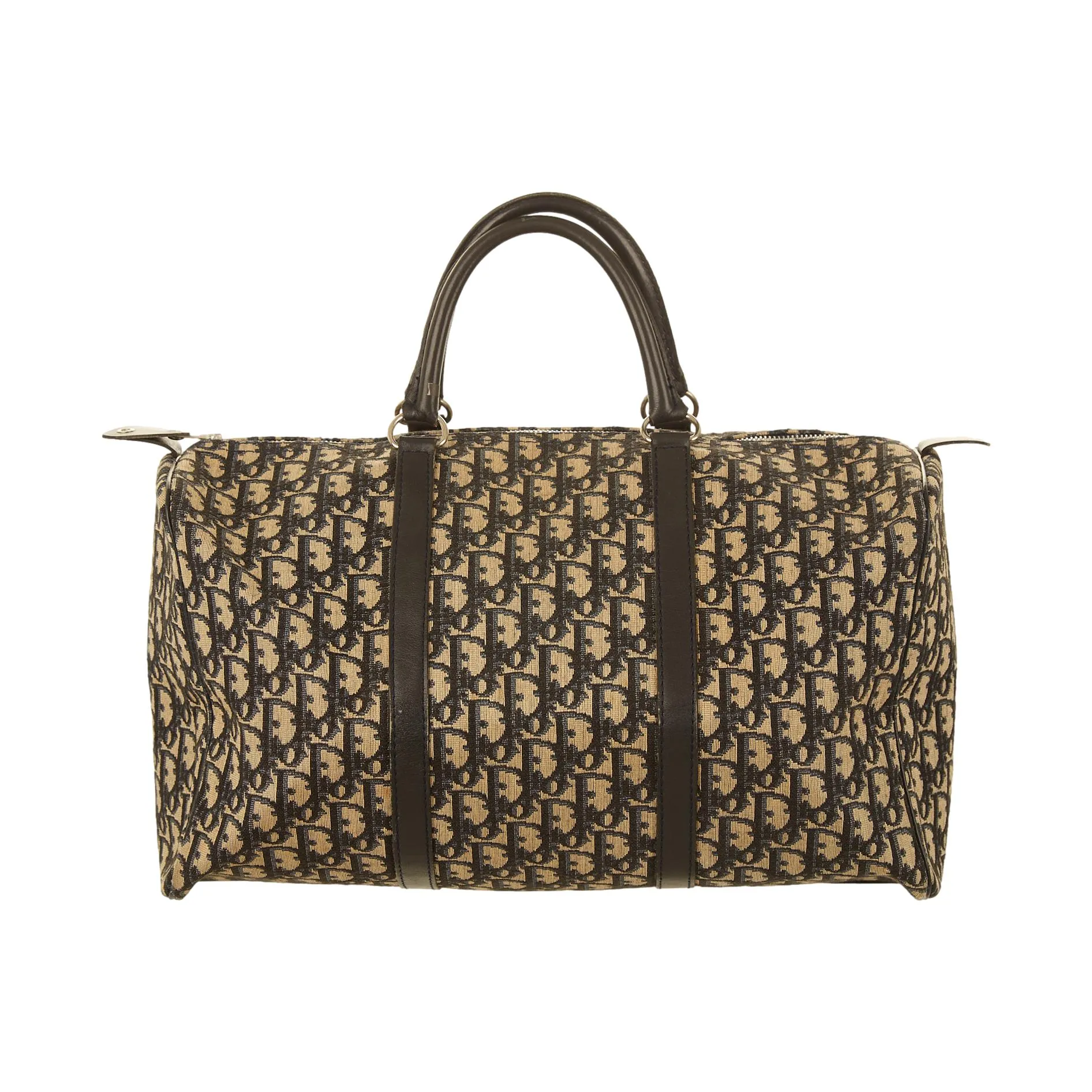 Dior Navy Logo Boston Bag